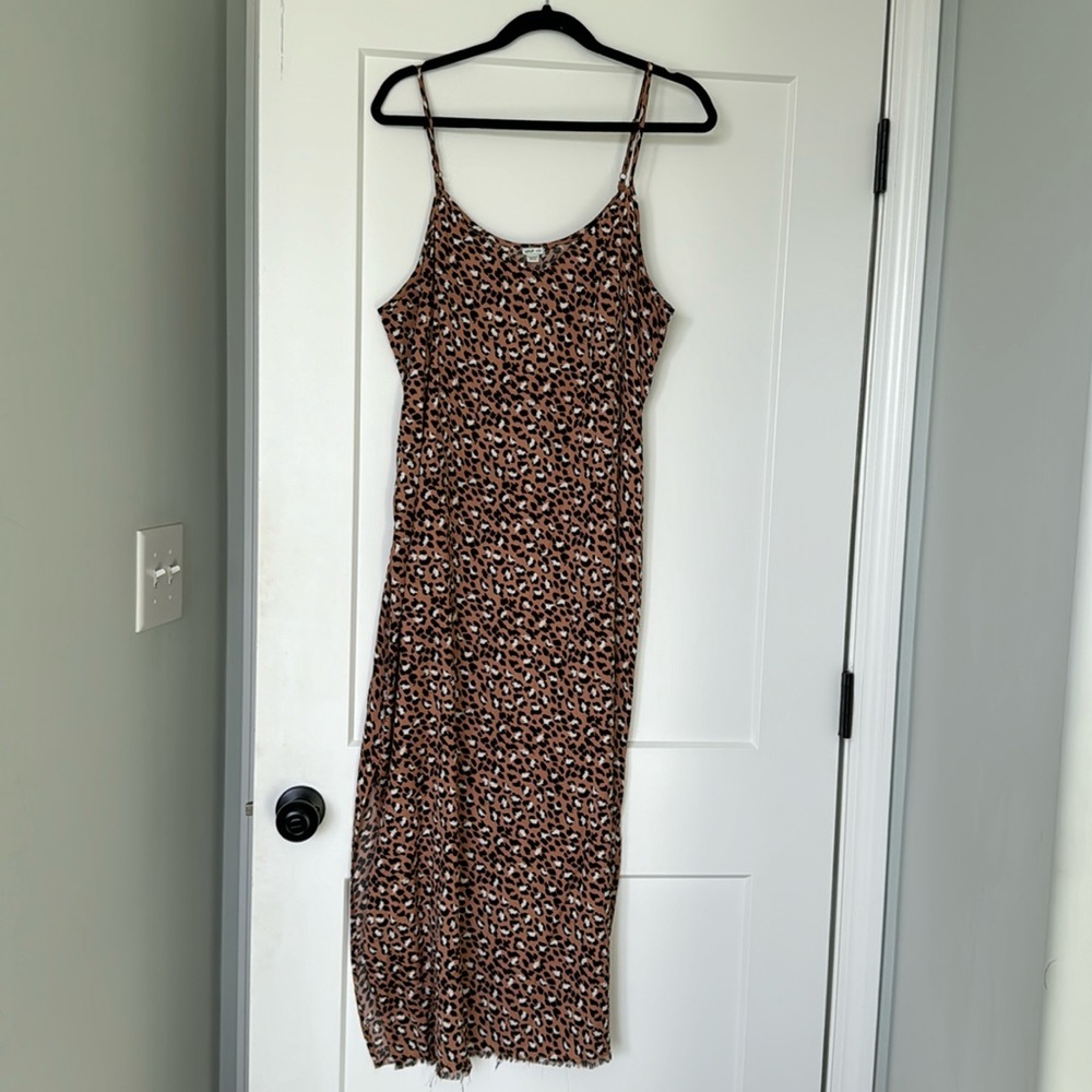 Aerie leopard slip dress